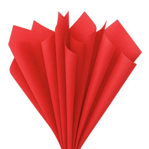 PAPEL DE CHINA BELUMOSA 50X75CM ROJO BANDERA 23602