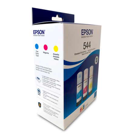TINTA EPSON 544 PACK 3 PZAS CIAN MAGENTA Y AMARILLO