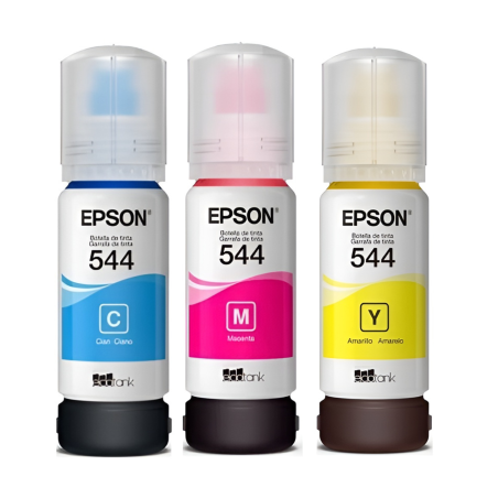 TINTA EPSON 544 PACK 3 PZAS CIAN MAGENTA Y AMARILLO