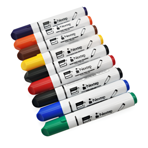 JUEGO MARCADOR NEXTEP P/ PIZARRON BLANCO 8 COLS 4MM NE-078X