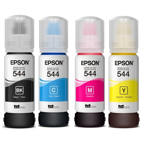 TINTA EPSON 544 4 PIEZAS NEGRO CIAN MAGENTA AMARILLO PAQUETE