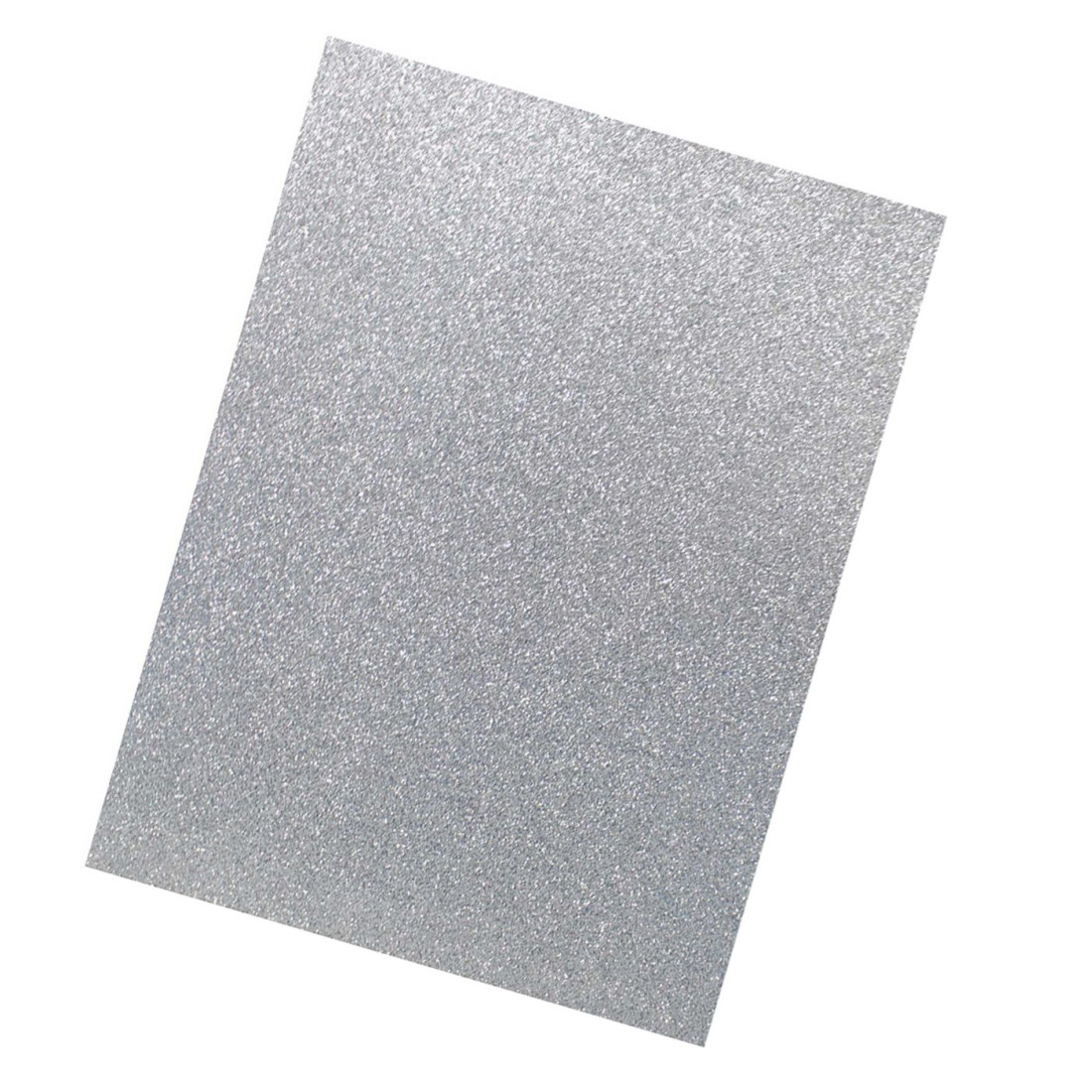 HOJA FOAMY DIAMANTINA 21.5 X 28 CM PLATA  103094