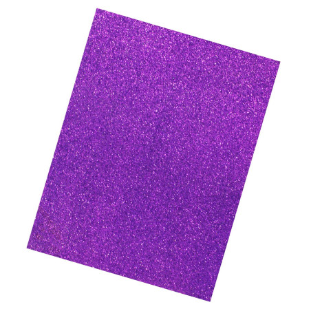 HOJA FOAMY DIAMANTINA 21.5X28CM MORADO  103094