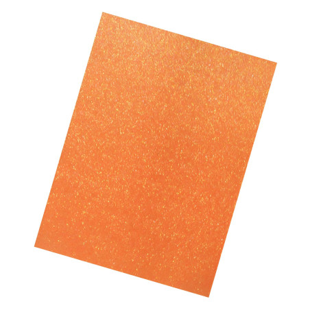 HOJA FOAMY DIAMANTINA 21.5X28CM DIAMANTINA NARANJA  103011