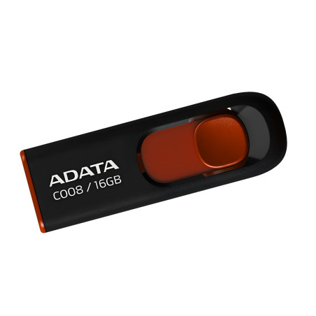 MEMORIA USB 16 GB ADATA C008 BLACK-RED