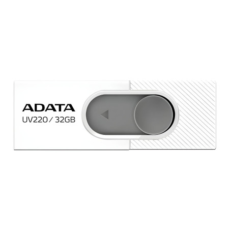MEMORIA ADATA 32GB 2.0 AUV220 BLANCO/GRIS