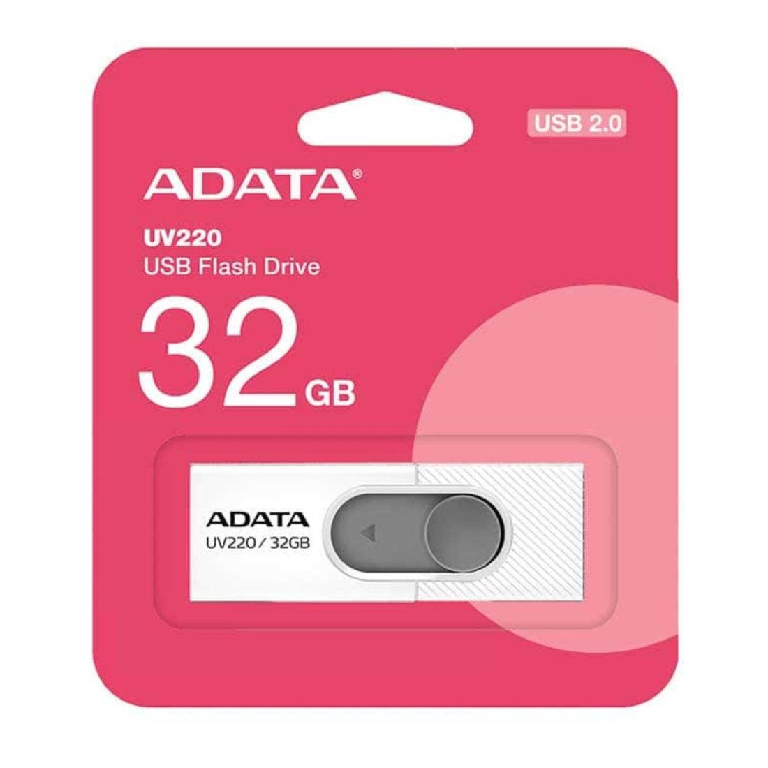 MEMORIA ADATA 32GB 2.0 AUV220 BLANCO/GRIS