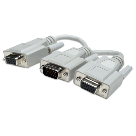 CABLE VGA (M) A 2 VGA (H) Y (NA) MANHATTAN