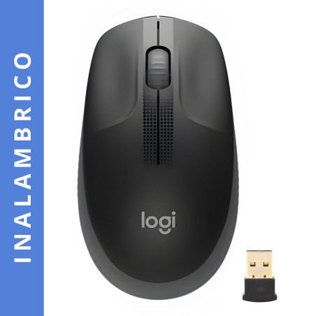 MOUSE LOGITECH M190 INALAMBRICO AMBIDIESTRO NEGRO