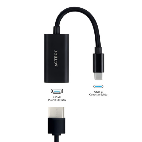ADAPTADOR ACTECK USB C A HDMI AH440 MACHO-HEMBRA AC-934701