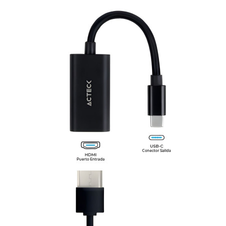 ADAPTADOR ACTECK USB C A HDMI AH440 MACHO-HEMBRA AC-934701