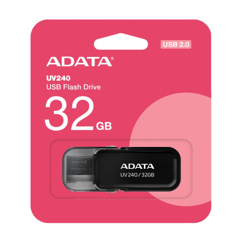 MEMORIA USB ADATA 32GB UV240 NEGRO