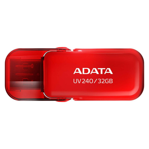 MEMORIA USB 2.0 32GB ADATA UV240 ROJO AUV240-32G-RRD