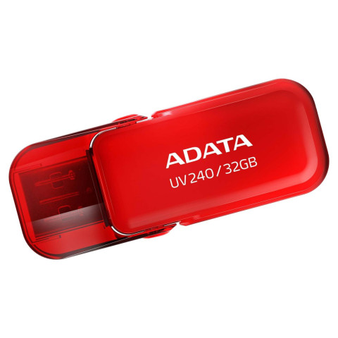 MEMORIA USB 2.0 32GB ADATA UV240 ROJO AUV240-32G-RRD