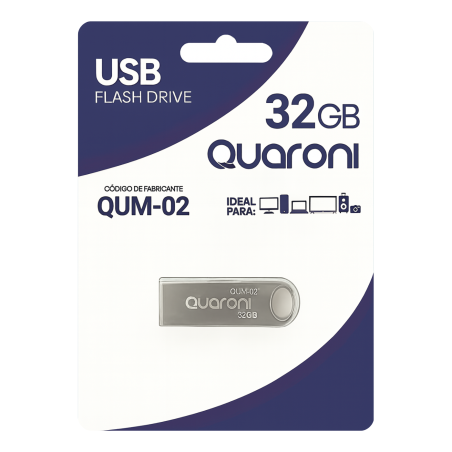 MEMORIA QUARONI 32 GB METALICA USB 2.0