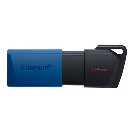 MEMORIA KINGSTON 64GB USB 3.2 NEGRO/AZUL GEN 1 DATATRAVEL