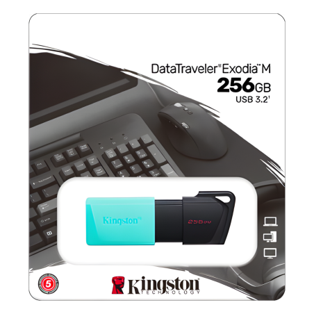 MEMORIA KINGSTON USB 3.2 256GB EXODIA VERDE OCEAN DTXM/256GB