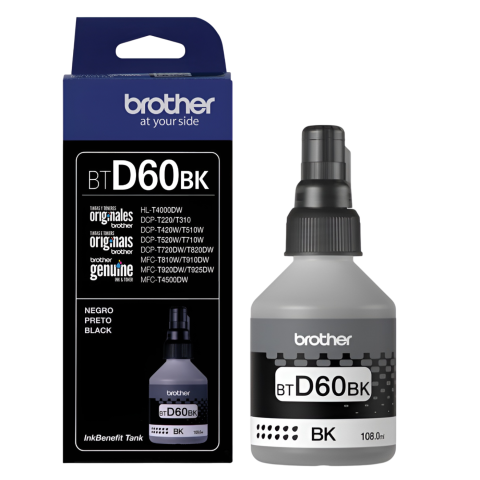 TINTA BROTHER BTD60BK NEGRO BOTE BASE AGUA