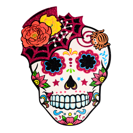 ADORNO DIA DE MUERTOS HN-41037 CALAVERA 40X25CM 163335