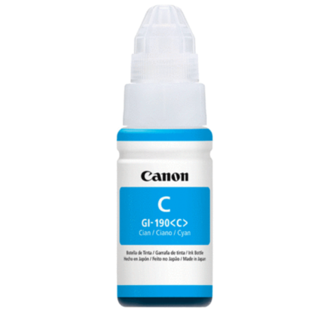 TINTA CANON GI-190 C 0668C001AB CYAN BOTE PIXMA