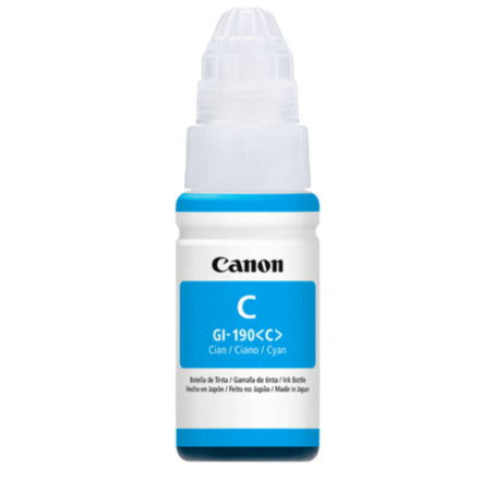 TINTA CANON GI-190 C 0668C001AB CYAN BOTE PIXMA