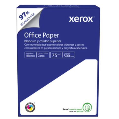 PAPEL CORTADO XEROX AZUL CARTA 75G 97% C/500 3M02040