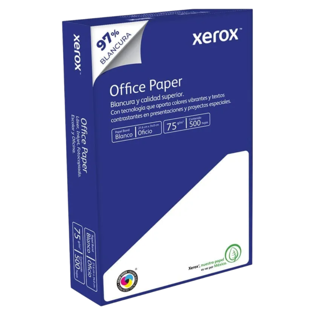 PAPEL CORTADO XEROX AZUL CARTA 75G 97% C/500 3M02040