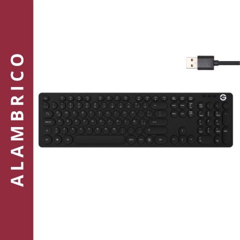 TECLADO GETTTECH GTI-28201G IGNITE BACKLIGHT USB GRIS