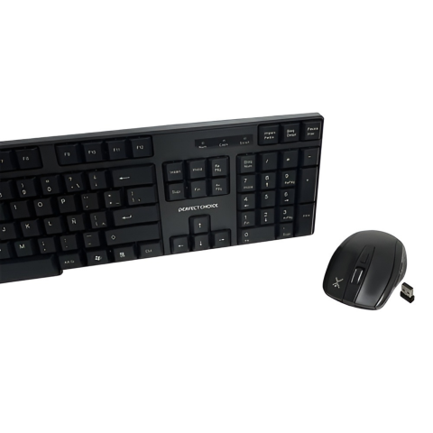 KIT TECLADO Y MOUSE INALAMBRICO PERFECT CHOICE