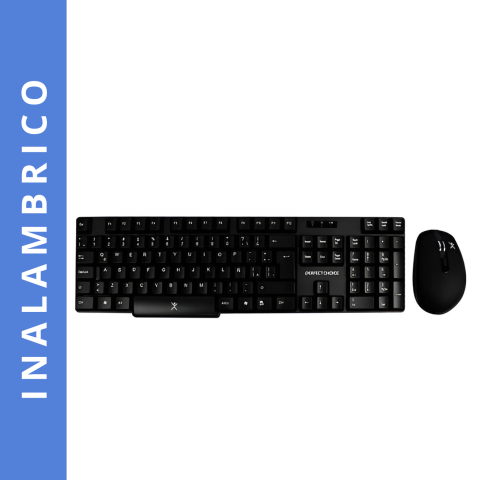 KIT TECLADO Y MOUSE INALAMBRICO PERFECT CHOICE