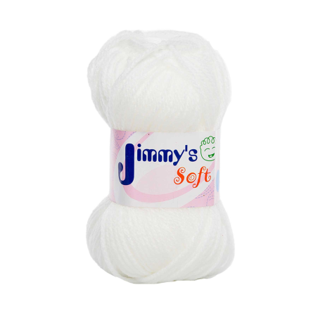 ESTAMBRE SOFT LISO JIMMY´S COL. 1801 BLANCO 50GR 153575