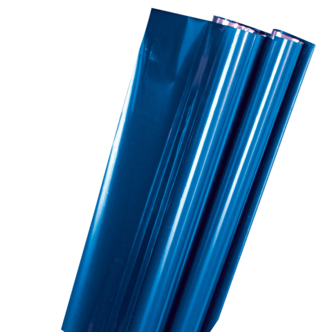 PAPEL METALICO T/O LISO GALAS 1 HOJA 53*70 CMS AZUL MATE 100101