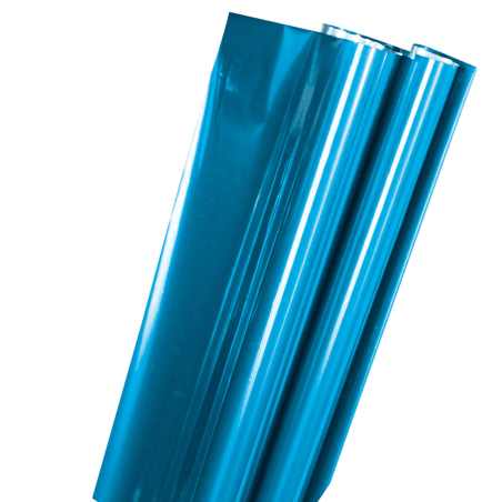 PAPEL METALICO T/O LISO GALAS 53*70 CMS AZUL CIEL MAT 100101
