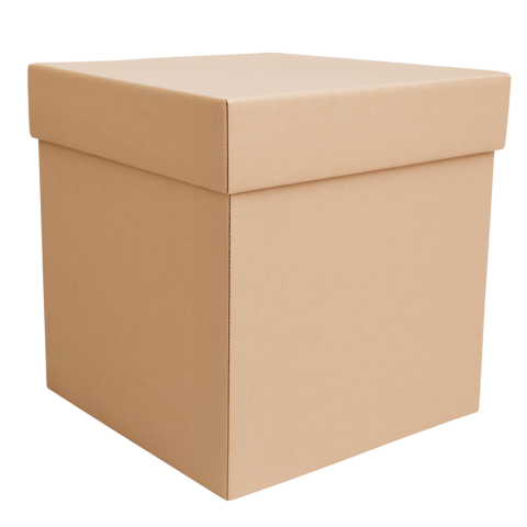 CAJA REGALO PLEGABLE CUBO KRAFT 30 X 30 CMS. 83920