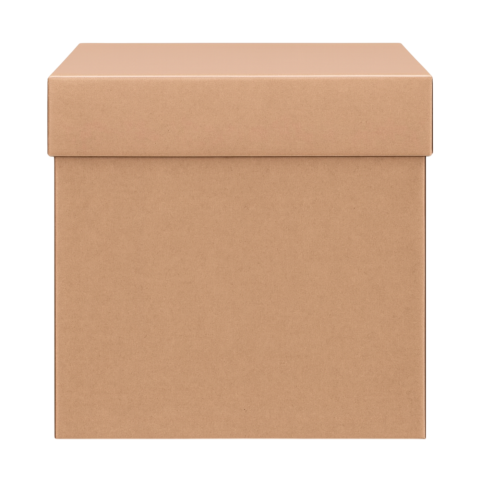 CAJA REGALO PLEGABLE CUBO KRAFT 30 X 30 CMS. 83920