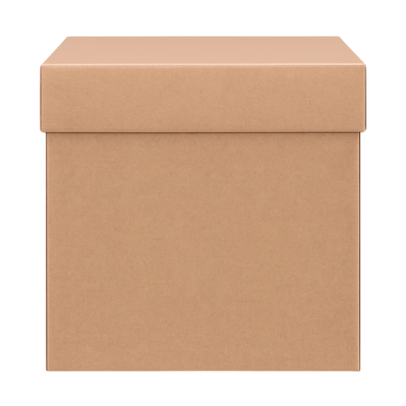 CAJA REGALO PLEGABLE CUBO KRAFT 30 X 30 CMS. 83920