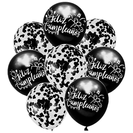 SET GLOBO VM MA2145 FELIZ CUMPLEANOS IMPRESO 8 PZ 148189