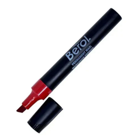 MARCADOR PERMANENTE ROJO BEROL