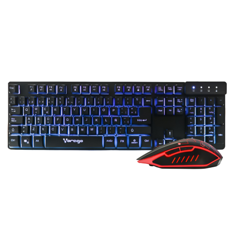 KIT VORAGO START THE GAME TECLADO Y MOUSE USB KM-500