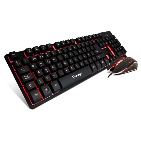 KIT VORAGO START THE GAME TECLADO Y MOUSE USB KM-500