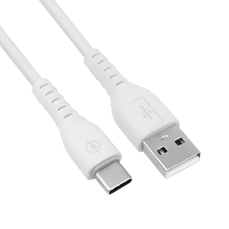 CABLE BROBOTIX TIPO C USB V2.0 BLANCO CARGADOR 1 MTRO