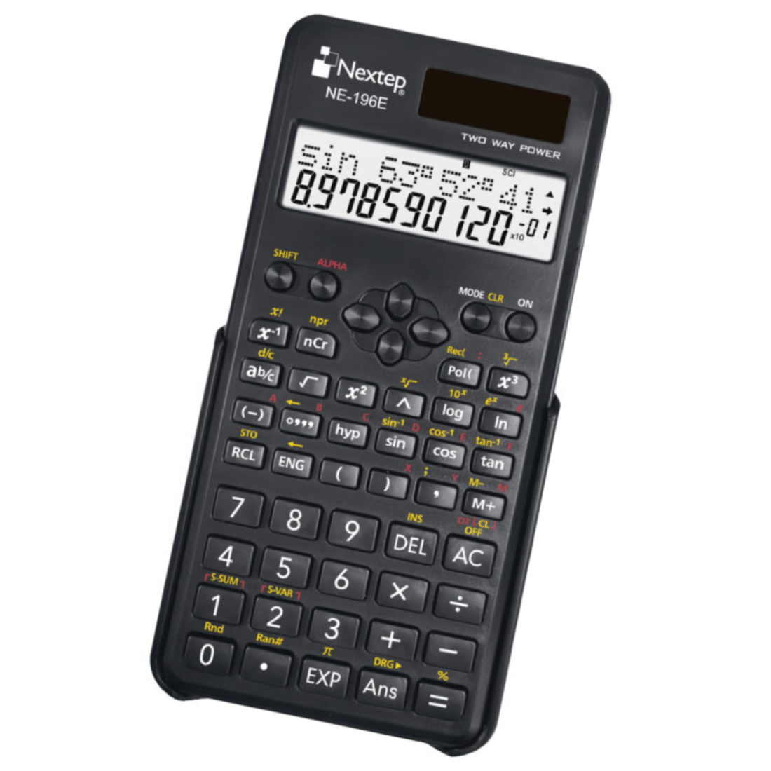 CALCULADORA CIENTIFICA NEXTEP 12DIG DOBLE LINEA 240F NE-196E