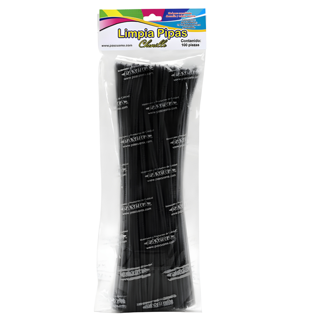 LIMPIAPIPAS NEGRO C/100  PASCUA 159004