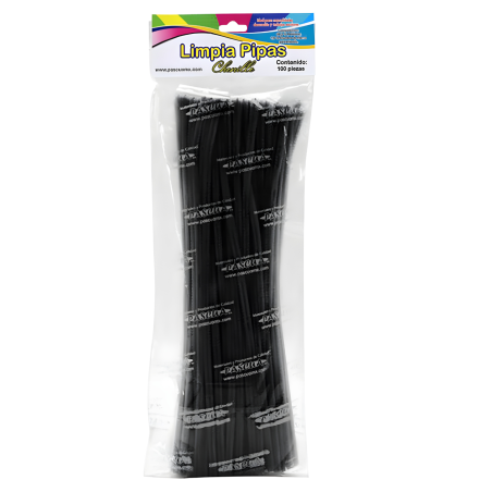 LIMPIAPIPAS NEGRO C/100  PASCUA 159004