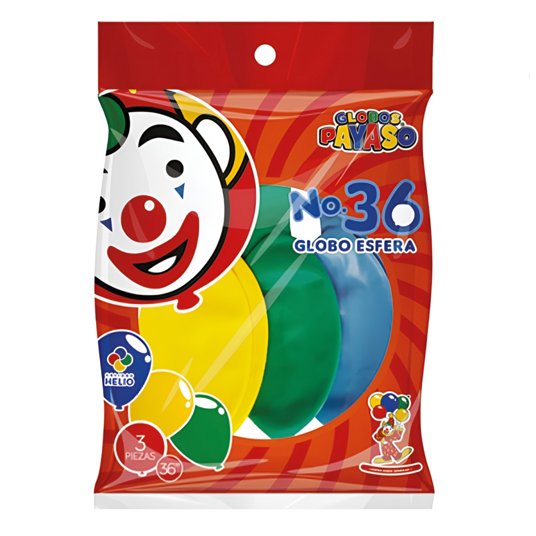 GLOBO ESFERA NEGRO NUM. 36 C/3 BOLSA 58074
