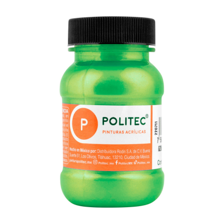PINTURA ACRILICA POLITEC 533 VERDE 100ML METALICO 163015