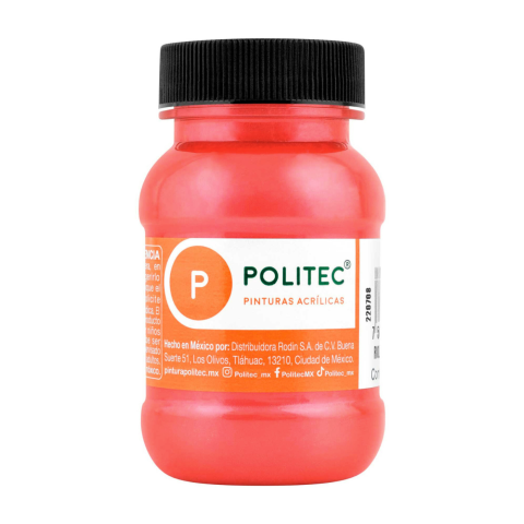PINTURA ACRILICA POLITEC 521 ROJO 100ML METALICO 163014