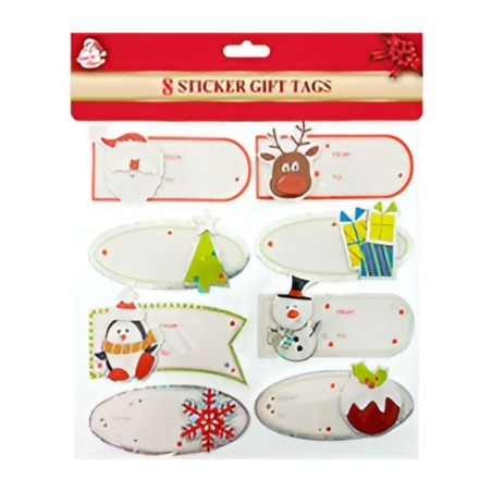 TARJETA P/REGALO NAV. XM-83077 C/ADHESIVO C/8