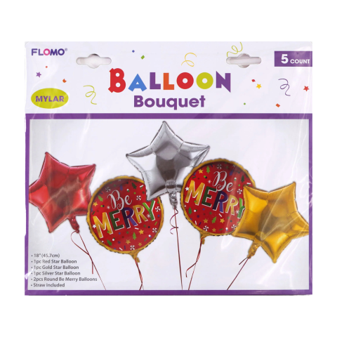 GLOBO NAV. BE MERRY FLOMO BLS136 45CM 148164