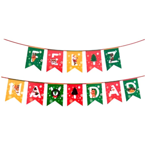 LETRERO BANDERIN VM CHR2258 FELIZ NAVIDAD 156170